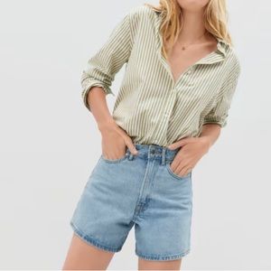 NWT Everlane The A-Line Denim Short